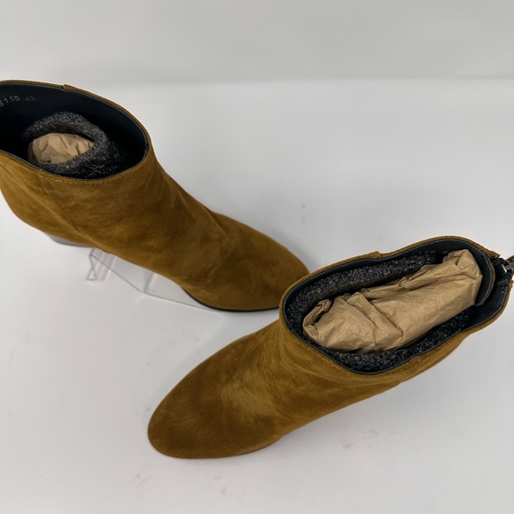 Homers Artisan Suede Heeled Boot Coffee/Brown Size 11 EU 42 New without box - Picture 3 of 8